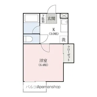 シティーハイツシクラメン【A205号室】の間取り