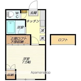 コーポ紅花 B棟【102号室】の間取り