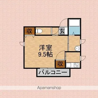 シャトーメルヴェーユ【3階】の間取り