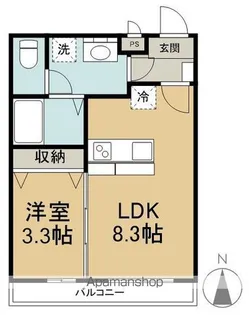 エル・フローラ南俣【3階】の間取り