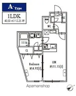 東京都世田谷区北沢1丁目【マンション】の間取り