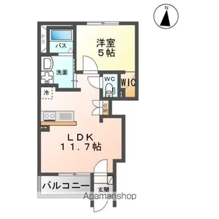 ボン・レーヴ【103号室】の間取り