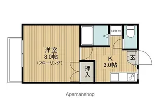 サンコーポおくの【206号室】の間取り