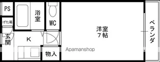 ヴァン京口【205号室】の間取り