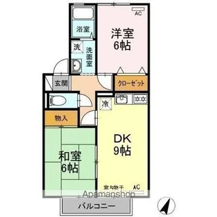 セジュール中村 B棟【2階】の間取り