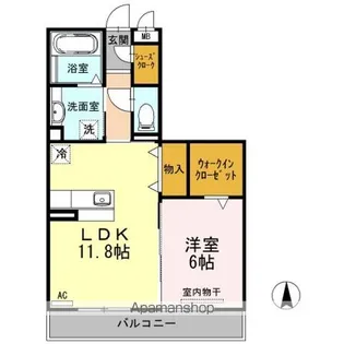 ホベン セドル【2階】の間取り