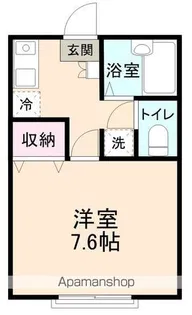 ベールメゾン・ユアサ【103号室】の間取り