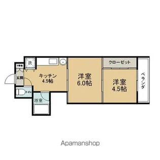 アルデール柳川【711号室】の間取り