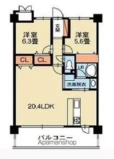 ヴィラN【1階】の間取り