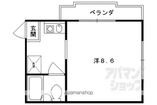 サンハイツ小栗栖【205号室】の間取り