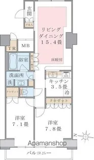 BRILLIA IST 東雲キャナルコート【13階】の間取り