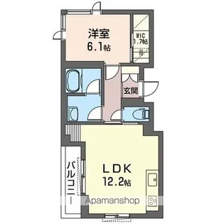 GRAND VERT(グランヴェール)【202号室】の間取り