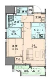 ヴィラージュ高宮【6階】の間取り