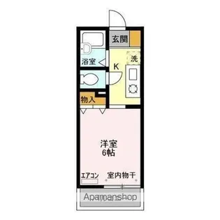 1Kの間取り画像