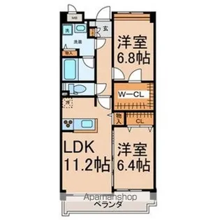 ベルザイア【101号室号室】の間取り