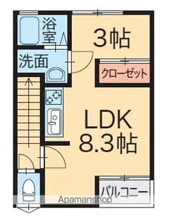L COLLECTION 学校町【2階】の間取り