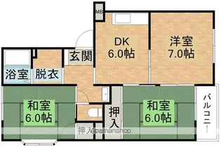 フラワーハイツ【301号室】の間取り