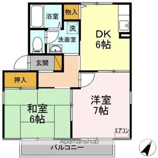 トップ E【E101号室】の間取り