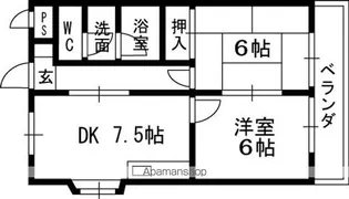第五金森マンション【5階】の間取り