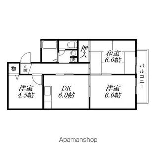 セジュール夕気【201号室】の間取り