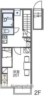レオパレスINOHARA【208号室】の間取り