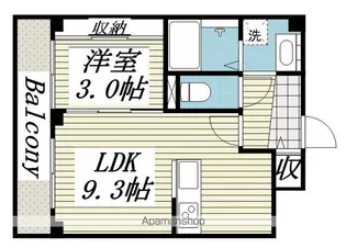 ダイヤモンドクレスト南流山【3階】の間取り