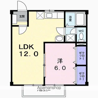 タウニー八王子Ⅰ【2階】の間取り