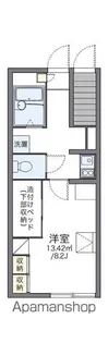 レオパレス矢崎【111号室】の間取り