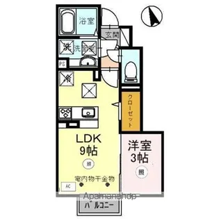 クレセールN【1階】の間取り