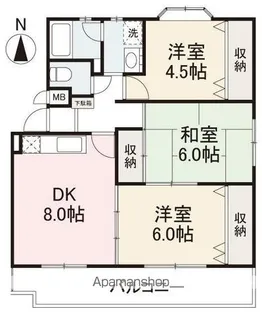 リッチアイランドⅡ【2階】の間取り