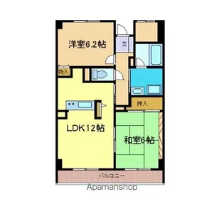 ロイヤルフラット壱番館【4階】の間取り