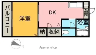 ディアス住吉【1階】の間取り