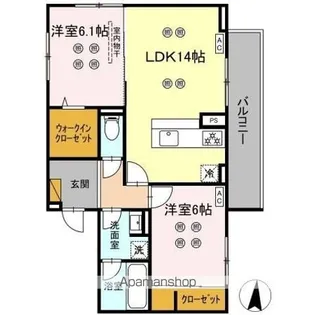ローテ ベルク【2階】の間取り
