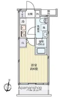 東京都中野区弥生町2丁目【マンション】の間取り