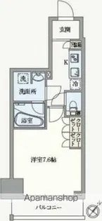 アジールコート汐浜キャナル【2階】の間取り