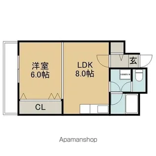 フィレンツェ札幌【4階】の間取り