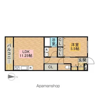 AUBERGE NAGOYA【103号室号室】の間取り