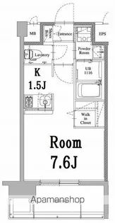 エンクレスト天神LARK【5階】の間取り