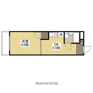 第3中西マンション【1階】の間取り