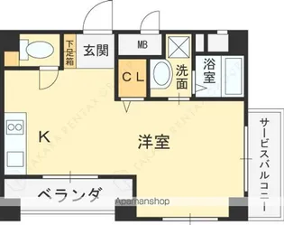 ガーデンヒルズ守口【702号室】の間取り