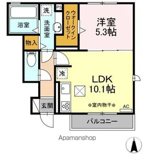 エリタ【1階】の間取り