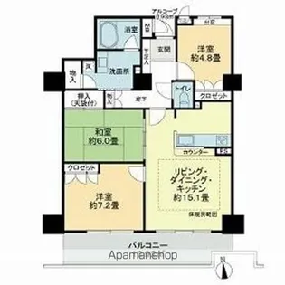 岐阜シティタワー43【19階】の間取り