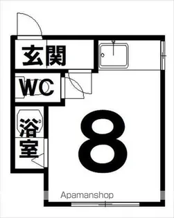 サンメイクハイツ【202号室】の間取り