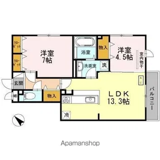 サンスクエア千里万博 A棟【202.号室】の間取り