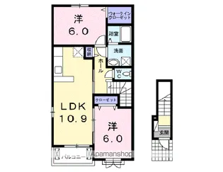 カルムメゾン【2階】の間取り