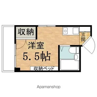 松中ビル【307号室】の間取り