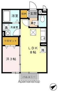 アルバ B【1階】の間取り