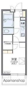 レオパレス天王台【4階】の間取り