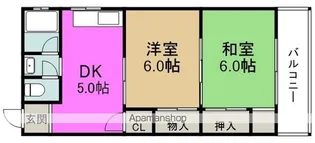 長岡マンション【3階】の間取り