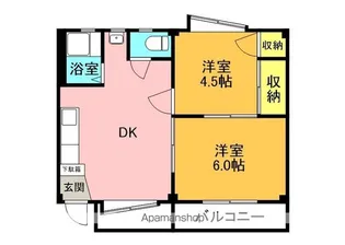 百合コーポ【203号室】の間取り